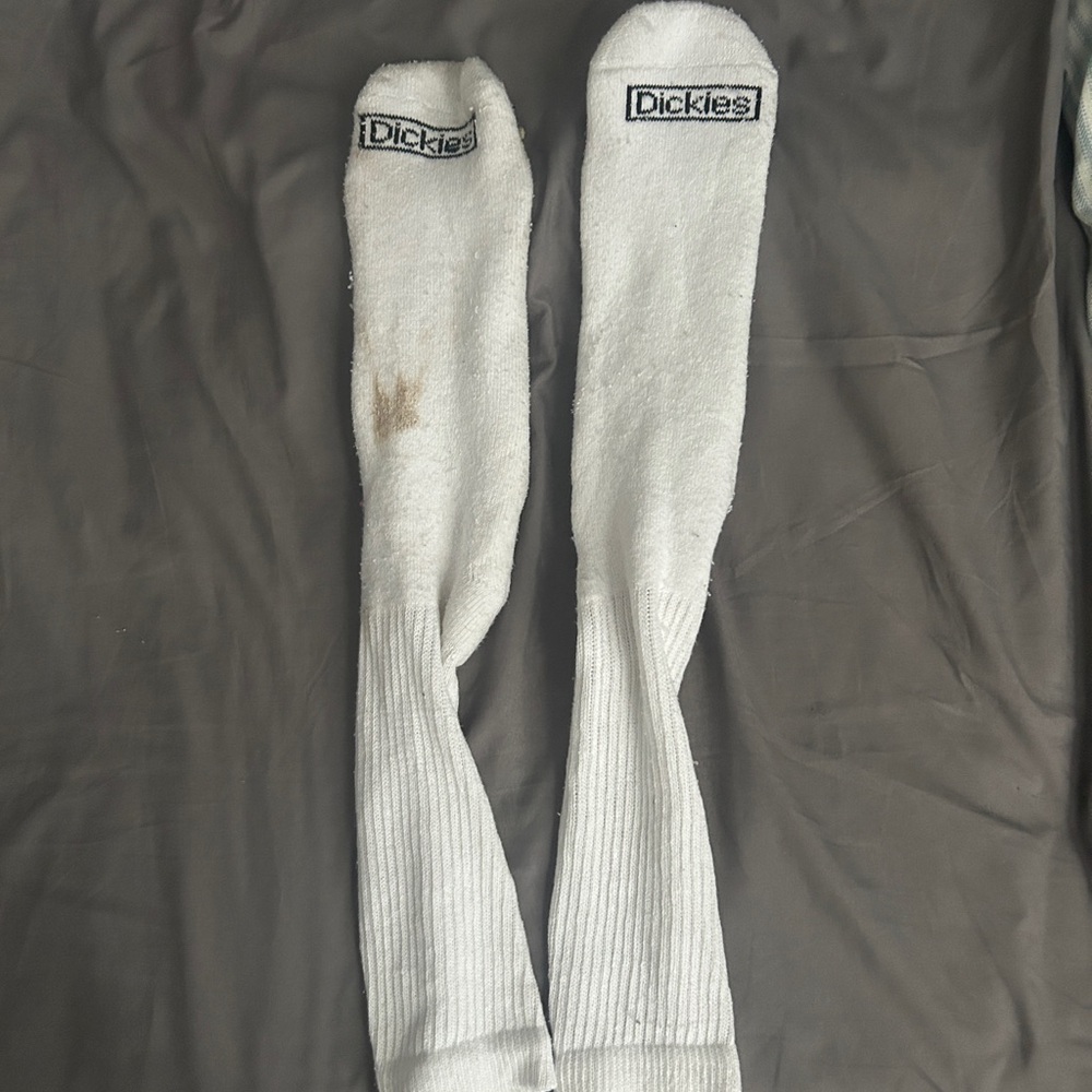 Women’s White Long Gym Socks - Picture 2 of 2